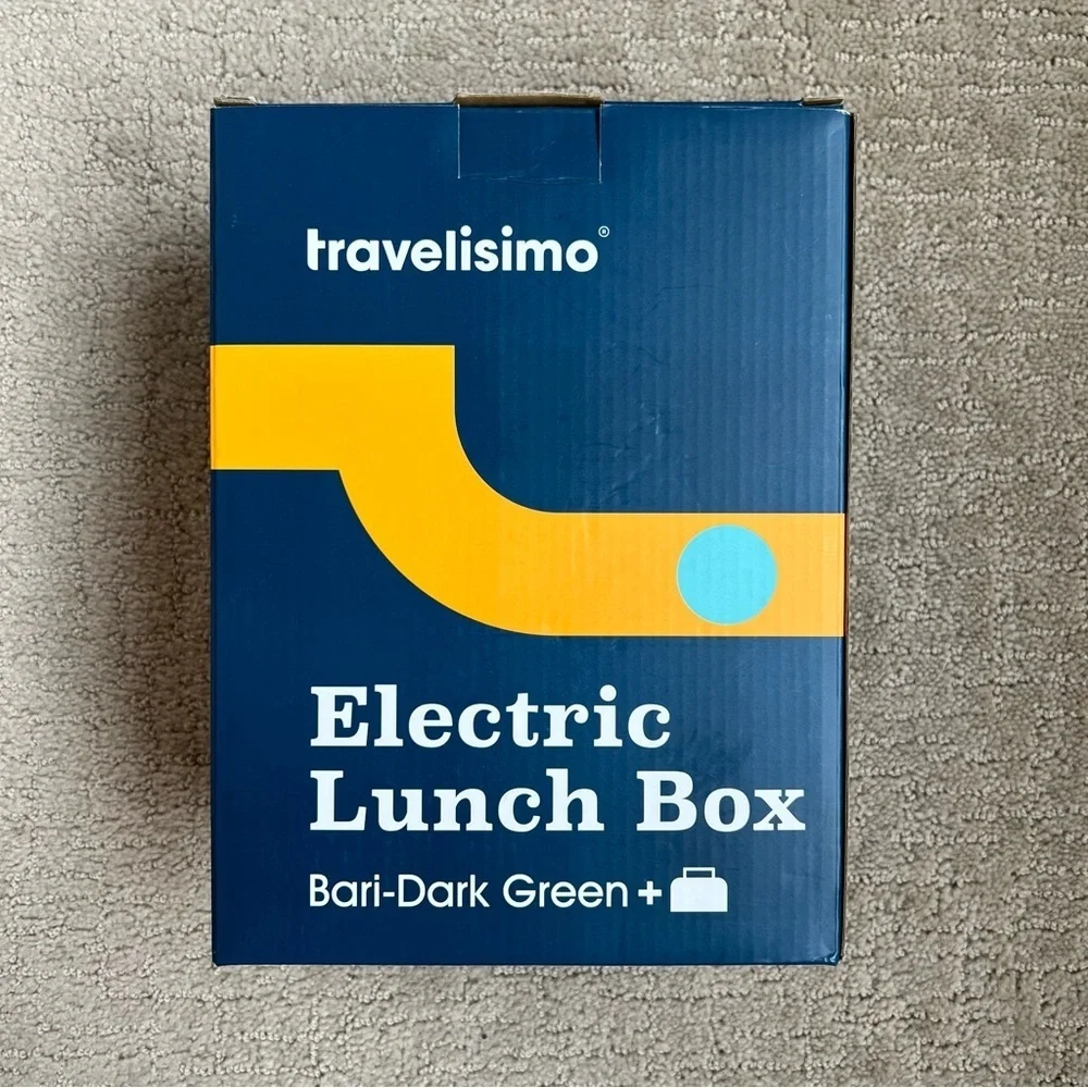 Travelismo Bari Electric Lunch Box + Carry Bag in Dark Green